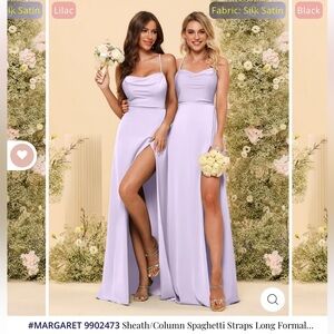 *never worn* Long, Lilac, bridesmaid dress. Size US 10